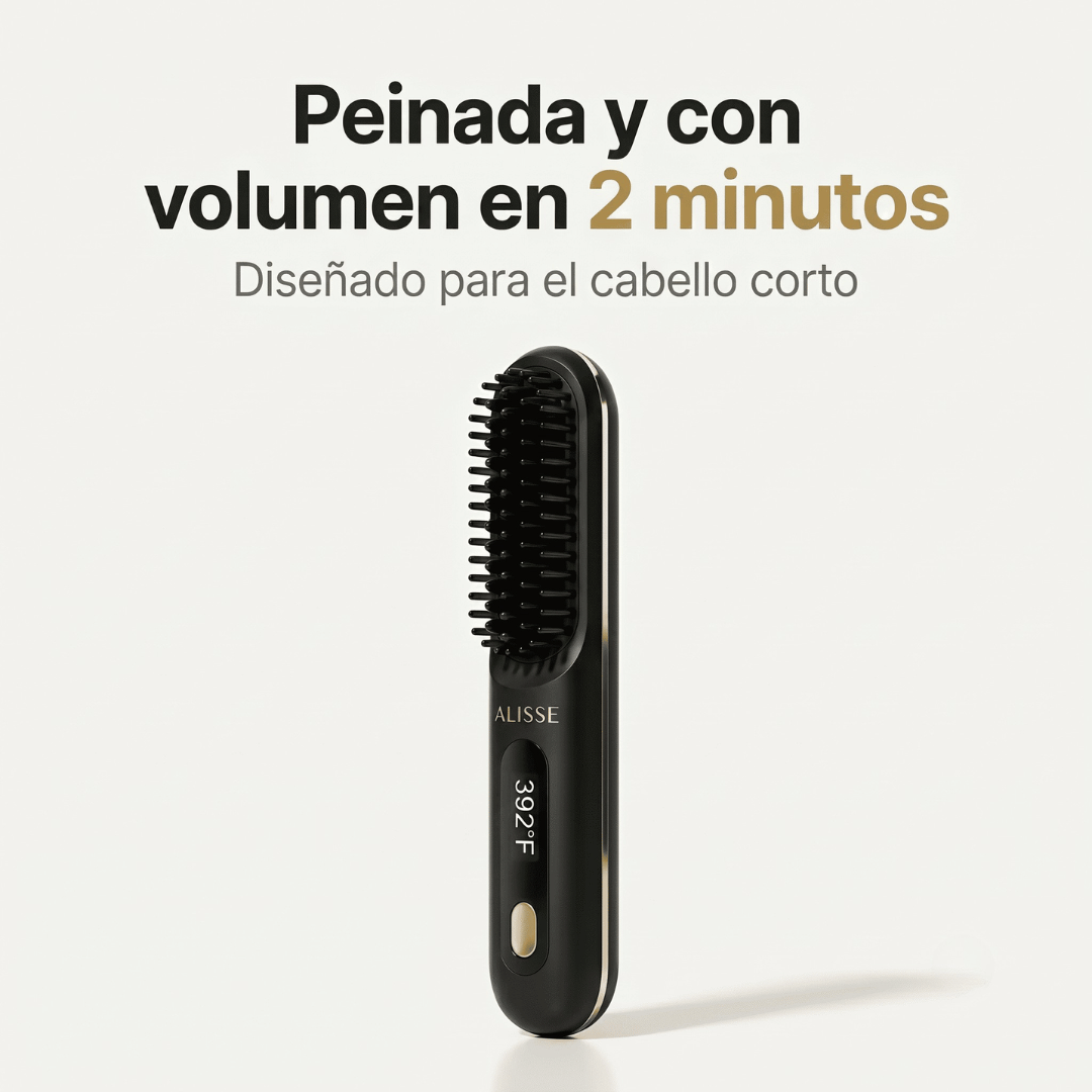 ALISSE® | Cepillo Alisador Diseñado para Pelo Corto